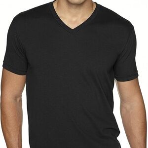Next Level Apparel 6440 Mens Cotton/Polyester Sueded V-Neck Short Sleeve T-Shirt